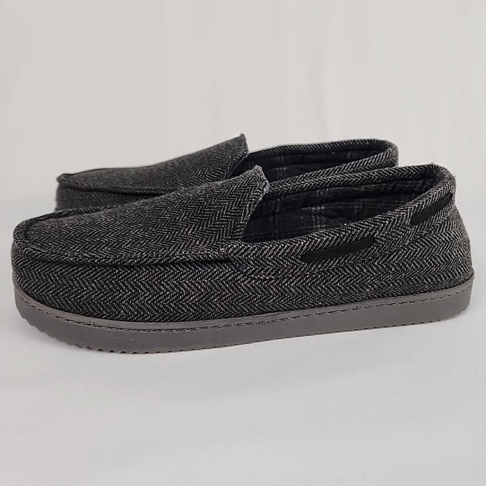 Dluxe By Dearfoams Men's Med Julien Plush Jersey Sport Lounge Clog Slippers NWOT - Picture 5 of 10